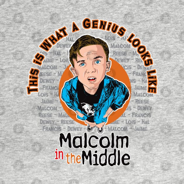 Malcolm This Is What A Genius Looks Like by Alema Art